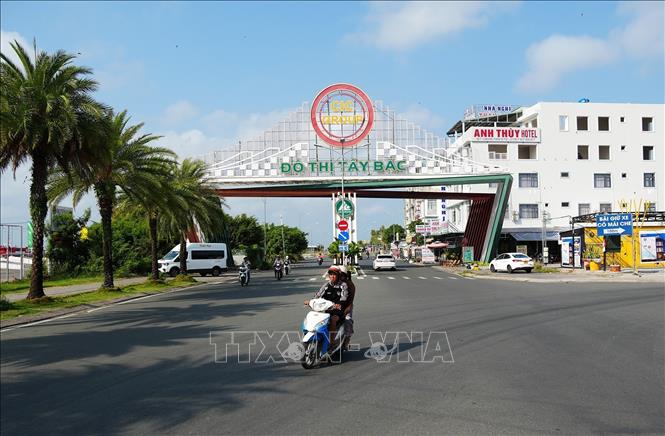 Một góc khu đô thị Tây Bắc, phường Rạch Giá, tỉnh An Giang. Ảnh: Lê Huy Hải - TTXVN