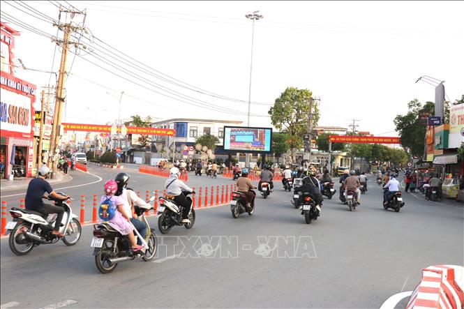 
Nút giao ngã năm thay đổi tổ chức giao thông, giảm áp lực ùn tắc. Ảnh: Đức Hạnh - TTXVN