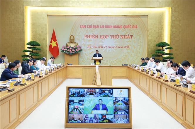 Thủ tướng Phạm Minh Chính chủ trì phiên họp. Ảnh: Dương Giang-TTXVN
