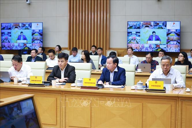 Các đại biểu tham dự Phiên họp thứ nhất của Ban Chỉ đạo An ninh mạng quốc gia. Ảnh: Dương Giang-TTXVN
