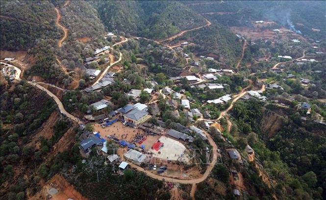 Bản Nậm Nghẹp, xã Ngọc Chiến (Sơn La) nơi tổ chức Ngày hội hoa sơn tra năm 2026. Ảnh: Quang Quyết - TTXVN