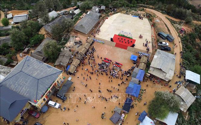 Bản Nậm Nghẹp, xã Ngọc Chiến (Sơn La) nơi tổ chức Ngày hội hoa sơn tra năm 2026. Ảnh: Quang Quyết - TTXVN