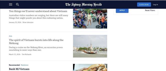 Bài viết của nhà văn Tim Richards đăng trên trang tin 