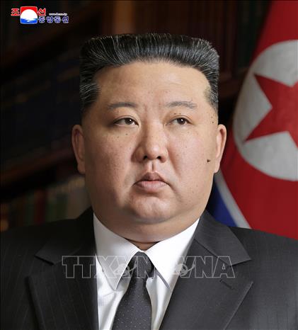 Nhà lãnh đạo Triều Tiên Kim Jong Un tái đắc cử Chủ tịch Ủy ban Quốc vụ, ngày 23/3/2026. Ảnh: Yonhap/TTXVN