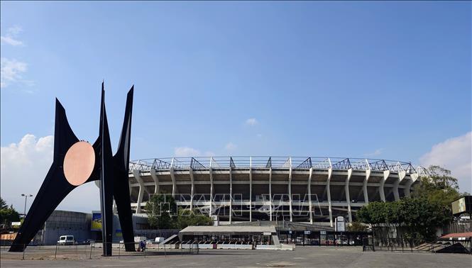 Sân vận động Estadio Azteca tại thủ đô Mexico City. Ảnh: Phi Hùng - PV TTXVN tại Mexico