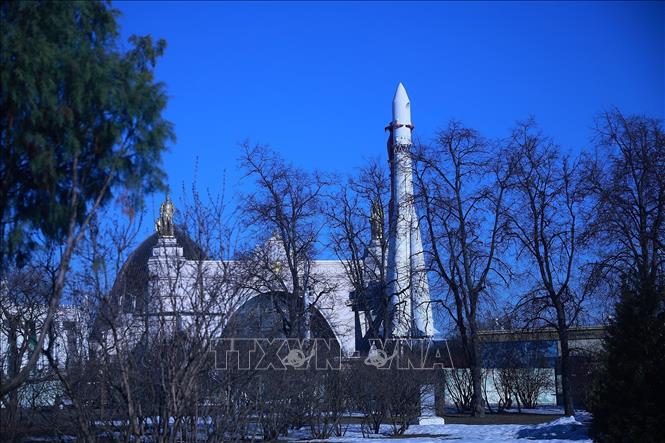 Triển lãm hạt nhân tại Trung tâm Triển lãm quốc gia. Ảnh: Dương Giang-TTXVN 