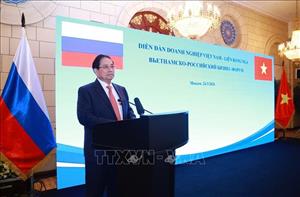 Thủ tướng Phạm Minh Chính dự Diễn đàn doanh nghiệp Việt Nam - Liên bang Nga
