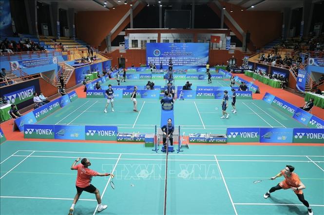 Giải đấu diễn ra từ ngày 24 đến 29/3 tại nhà thi đấu Tây Hồ (Hà Nội). Ảnh: Minh Quyết - TTXVN