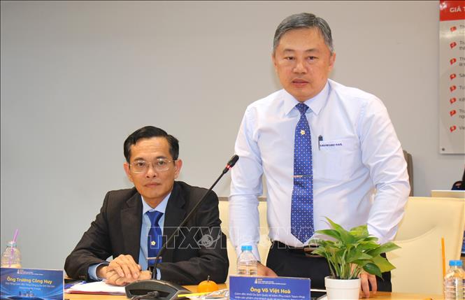 Ông Võ Việt Hòa, đại diện Công ty TNHH MTV Dịch vụ lữ hành Saigontourist phát biểu tại tọa đàm. Ảnh: Hương Giang - TTXVN