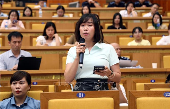 Đại diện doanh nghiệp phát biểu tại hội nghị. Ảnh: Nguyễn Công Hải – TTXVN