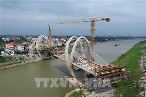 Cận cảnh cầu Đuống mới sẽ đưa vào sử dụng trong năm nay