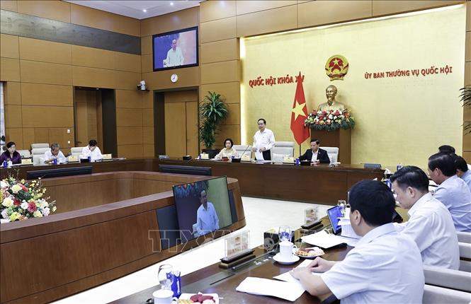 Chủ tịch Quốc hội Trần Thanh Mẫn phát biểu. Ảnh: Doãn Tấn - TTXVN