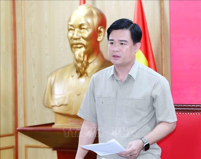 Đồng chí Trần Viết Cường, Vụ trưởng Vụ Cơ sở đảng, đảng viên (Ban Tổ chức Trung ương) phát biểu kết luận hội thảo. Ảnh: Phương Hoa - TTXVN