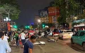 Xác định danh tính tài xế gây tai nạn liên hoàn tại phố Trung Kính, Hà Nội