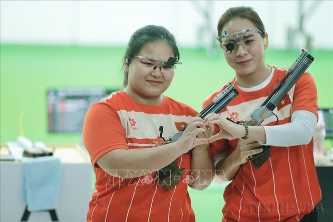 Kết thúc SEA Games 33, bắn súng là một trong những đội tuyển thi đấu thành công nhất của Đoàn thể thao Việt Nam (Thái Lan, 14/12/2025). Ảnh: Minh Quyết - TTXVN
