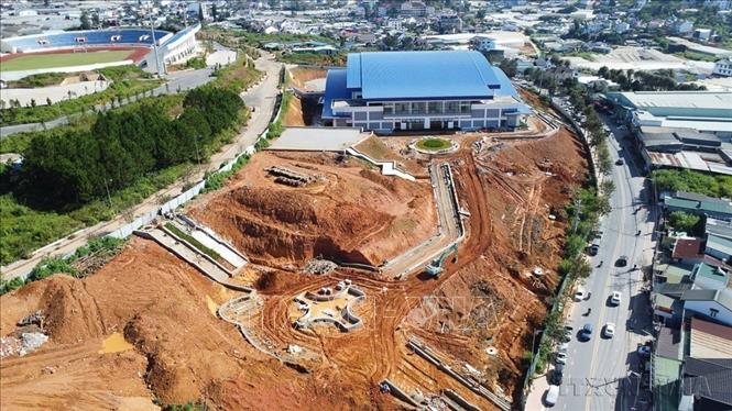  Tỉnh Lâm Đồng khởi công phân khu huấn luyện thể thao 100 tỷ đồng (2025). Ảnh: TTXVN
