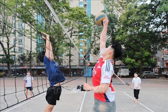  Phong trào thể thao thu hút ngày càng nhiều bạn trẻ Thủ đô tham gia, tạo sân chơi lành mạnh. Ảnh: Lê Đông - TTXVN