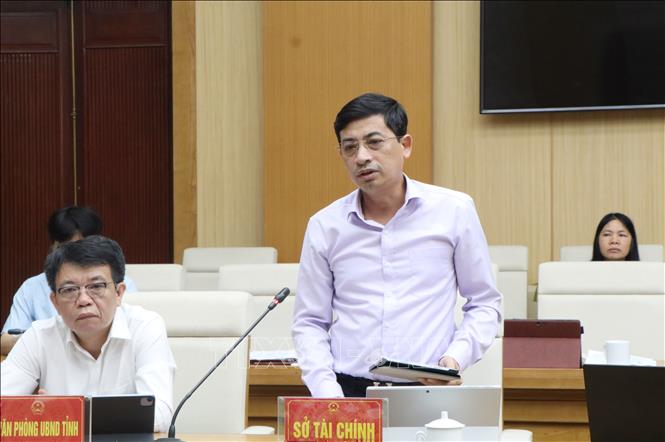 Đại diện lãnh đạo các sở, ngành phát biểu tại hội nghị. Ảnh: Thu Hương - TTXVN