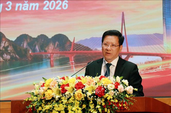 Giám đốc Sở Văn hóa, Thể thao và Du lịch Nguyễn Việt Dũng phát biểu. Ảnh: Văn Đức - TTXVN