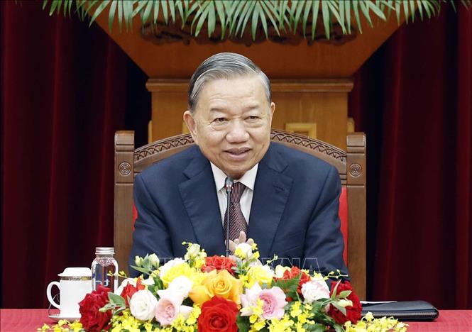 Tổng Bí thư Tô Lâm phát biểu. Ảnh: Thống Nhất – TTXVN