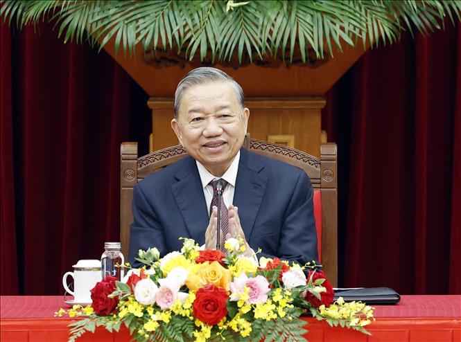 Tổng Bí thư Tô Lâm phát biểu. Ảnh: Thống Nhất – TTXVN