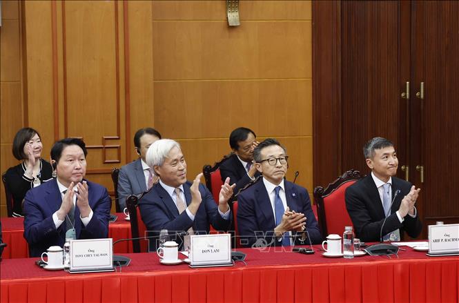 Các đại biểu tham dự cuộc gặp Tổng Bí thư Tô Lâm. Ảnh: Thống Nhất – TTXVN