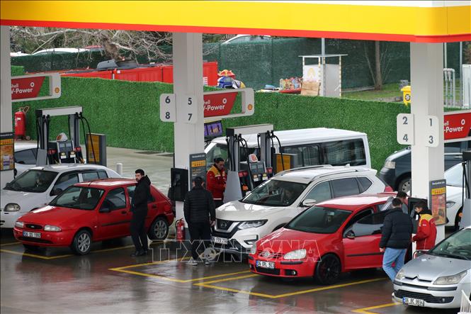 Một trạm xăng ở Ankara, Thổ Nhĩ Kỳ, ngày 24/3/2026. Ảnh: THX/TTXVN