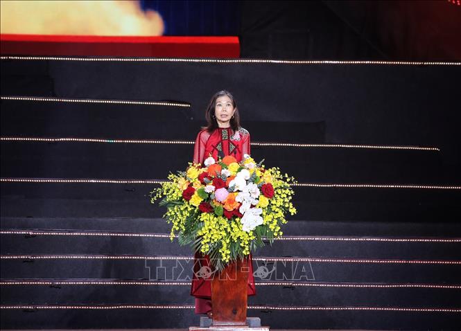 Bà Pauline Tamesis, Điều phối viên thường trú Liên hợp quốc tại Việt Nam phát biểu. Ảnh: Danh Lam - TTXVN