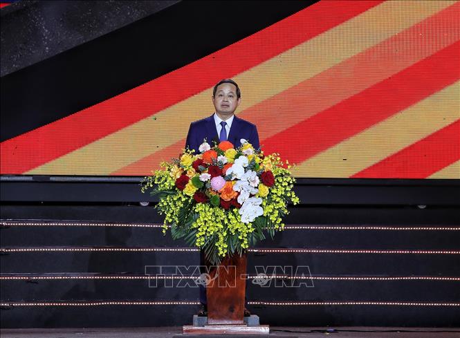 Chủ tịch UBND tỉnh Bắc Ninh Phạm Hoàng Sơn phát biểu. Ảnh: Danh Lam - TTXVN