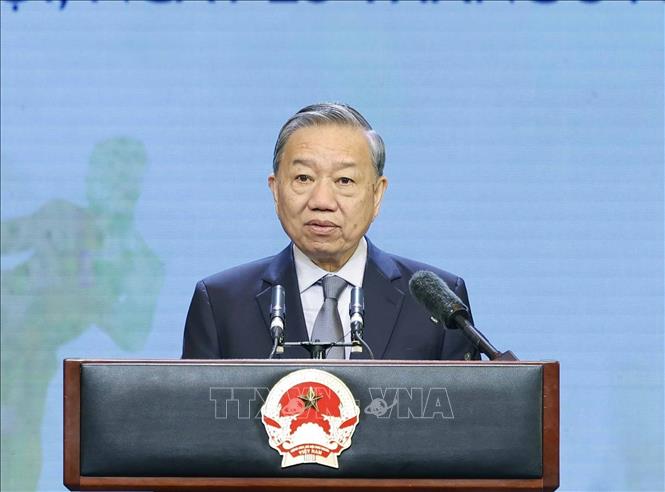 Tổng Bí thư Tô Lâm phát biểu chỉ đạo. Ảnh: Thống Nhất – TTXVN