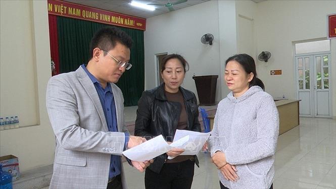 UBND phường Phù Liễn giải phóng mặt bằng nhiều dự án trọng điểm đạt tiến độ nhanh. Ảnh: Hoàng Ngọc – TTXVN 