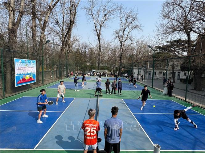 Các trận đấu diễn ra sôi nổi ngày từ đầu. Ảnh: Quang Hưng - PV TTXVN tại Trung Quốc