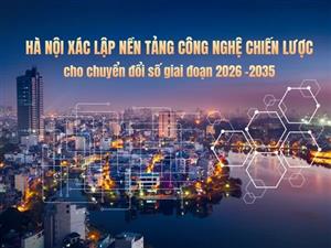 Hà Nội xác lập nền tảng công nghệ chiến lược cho chuyển đổi số giai đoạn 2026–2035