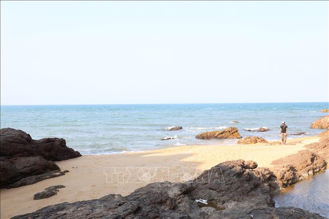 Wild beauty of Ham Rong beach. VNA Photo: Hải Âu