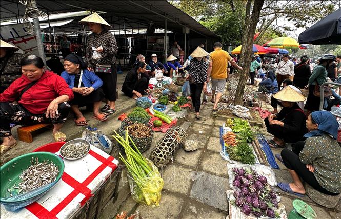 Chợ phiên Phương Độ (Hà Giang 1, Tuyên Quang) mang đậm hồn quê. Ảnh: Đức Thọ - TTXVN
