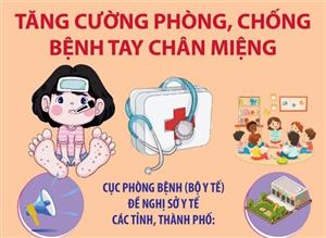 Tăng cường phòng chống bệnh tay chân miệng trong thời gian tới