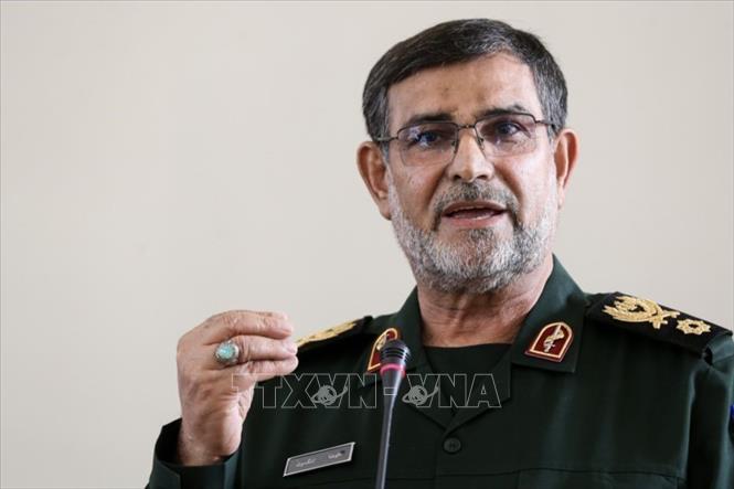 Tư lệnh hải quân Lực lượng Vệ binh Cách mạng Hồi giáo Iran (IRGC) Alireza Tangsiri. Ảnh: IRNA/TTXVN
