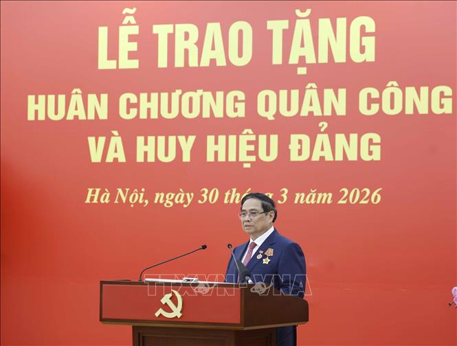 Thủ tướng Phạm Minh Chính phát biểu. Ảnh: Thống Nhất - TTXVN