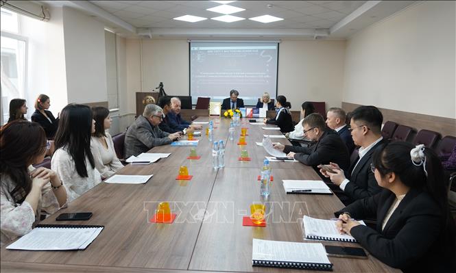 Quang cảnh hội thảo. Ảnh: Trần Hải - PV TTXVN tại Nga