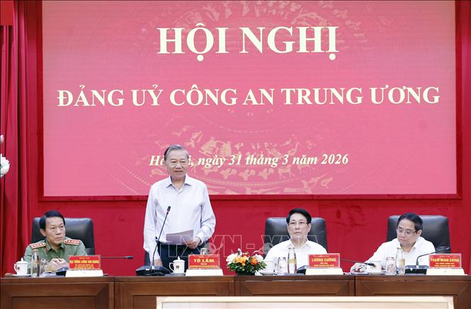 Tổng Bí thư Tô Lâm phát biểu chỉ đạo. Ảnh: Thống Nhất – TTXVN