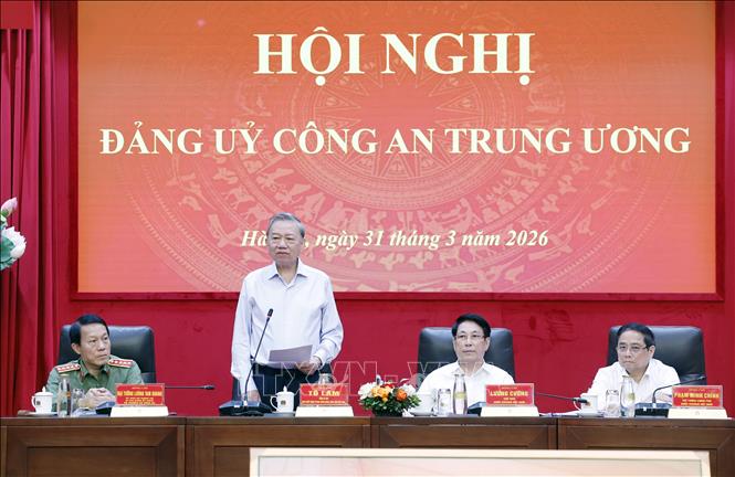 Tổng Bí thư Tô Lâm phát biểu chỉ đạo. Ảnh: Thống Nhất – TTXVN