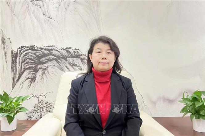 Nhà quan sát quản trị toàn cầu, nghiên cứu viên Viện Nghiên cứu Tài chính Trùng Dương thuộc Đại học Nhân dân Trung Quốc Lưu Anh. Ảnh: TTXVN phát