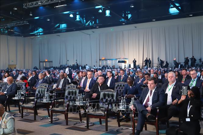 Hơn 1.000 đại biểu từ hơn 50 quốc gia và vùng lãnh thổ đã tham dự Hội nghị Đầu tư Nam Phi 2026. Ảnh: Hồng Minh - p/v TTXVN tại Nam Phi