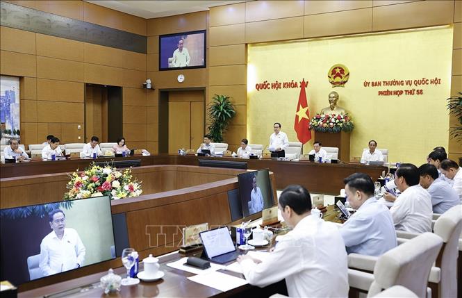 Chủ tịch Quốc hội Trần Thanh Mẫn phát biểu khai mạc phiên họp. Ảnh: Doãn Tấn – TTXVN