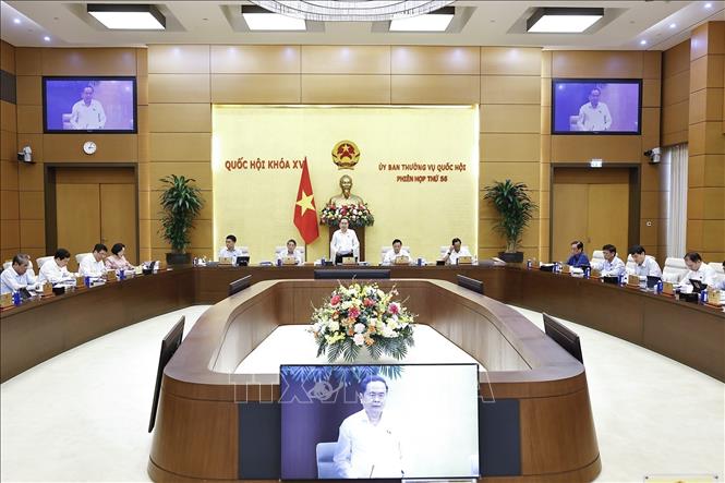 Chủ tịch Quốc hội Trần Thanh Mẫn phát biểu khai mạc phiên họp. Ảnh: Doãn Tấn – TTXVN