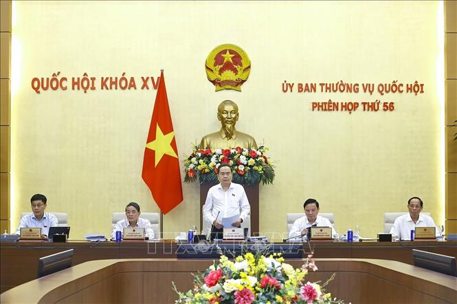 Chủ tịch Quốc hội Trần Thanh Mẫn phát biểu khai mạc phiên họp. Ảnh: Doãn Tấn – TTXVN