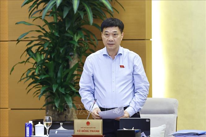 Phó Chủ tịch Quốc hội Vũ Hồng Thanh phát biểu. Ảnh: Doãn Tấn - TTXVN