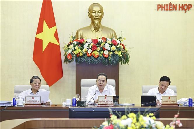 Chủ tịch Quốc hội Trần Thanh Mẫn phát biểu. Ảnh: Doãn Tấn – TTXVN