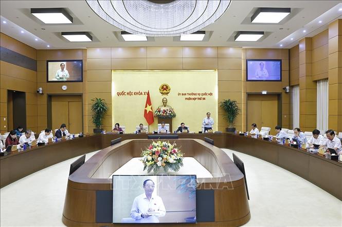 Phó Chủ tịch Quốc hội Trần Quang Phương phát biểu. Ảnh: Doãn Tấn - TTXVN