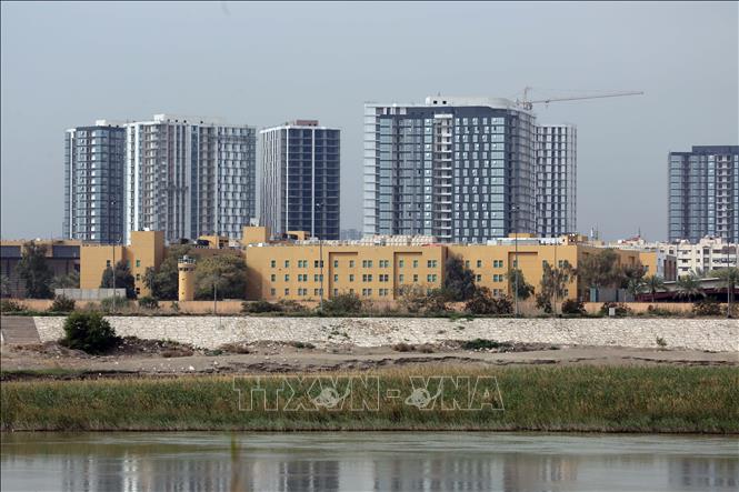 Đại sứ quán Mỹ tại Baghdad, Iraq. Ảnh: THX/TTXVN